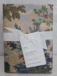 Pottery Barn King Greenwood percalle 1 finta 36" x 20" multicolore - Foto 1 di 2