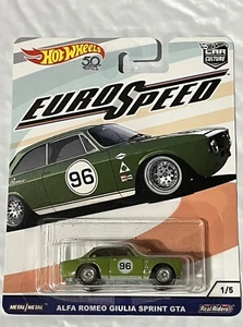 Hot Wheels 50 Real Riders Car Culture Euro Speed ALFA Romeo Giulia Sprint GTA - Picture 1 of 1