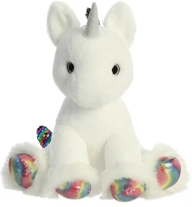 Aurora - Shimmers - 13" Clouds Unicorn - White Colorful Stuffed Animal - Picture 1 of 5