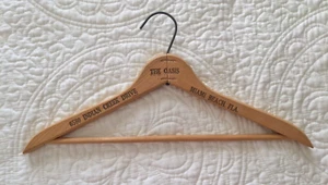 Wooden Clothes Hanger ~ The Oasis 6580 Indian Creek Miami Beach - Picture 1 of 3