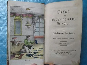 WALLMARK : RESAN TILL STOCKHOLM, AR 1913, 1819. 4 planches coloriées. - Picture 1 of 12