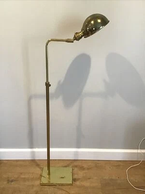 Vtg Koch Lowy MCM Adjustable Height Light Floor Reading Lamp Tilt Dome Shade - Image 1 of 4