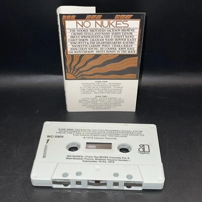 NO NUKES CASSETTE MADISON SQUARE GARDEN 1979 ROCK FUNK SOUL VARIOUS ARTISTS - Image 1 of 4