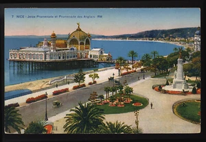 carte postale ancienne NICE - jetée promenade et promenade des anglais - Imagen 1 de 2