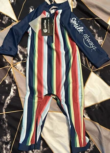 Wevswe Boy Toddler Swimsuit UPF 50+ Sun Protection Rash Guard Swim 12-18m Stripe - Picture 1 of 8