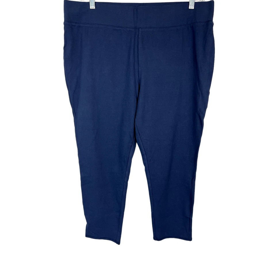 Denim & Co. Mujer Activo Regular Dúo Elastizado Estampado Leggings Azul Marino Talla X-Pequeña Foto 1 de 2