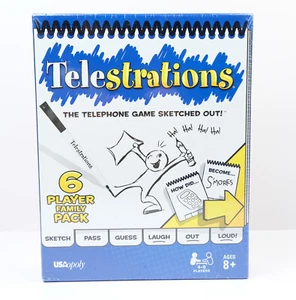 NUEVO Juego de Mesa Telestrations Paquete Familiar para 6 Jugadores - Nuevo en Caja - USAopoly - Imagen 1 de 3