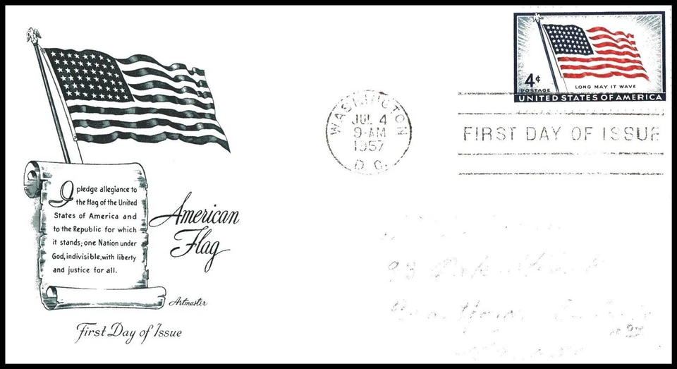 USA FDC - 1957 - American Flag Old Glory Scott# 1094 Artmaster - Image 1 of 1