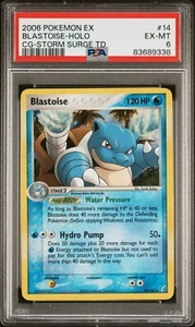 Pokemon Blastoise Holo - Mazo temático Storm Surge - 14/100 - PSA 6 - Imagen 1 de 2