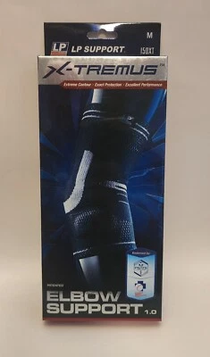X-tremus-  Elbow Support 1.0 - Size Medium - LP support - Black - 150 XT - New - Image 1 of 3