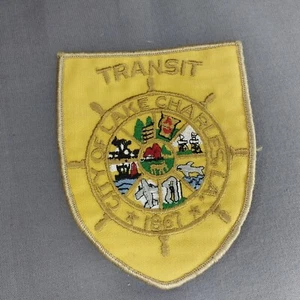 City of Lake Charles LA Louisiana TRANSIT 4.5" Shoulder Patch - Picture 1 of 2