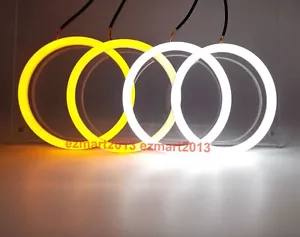 Switchback LED halo rings for E46 2D 325ci 330ci 04-06 Xenon headlight angel eye - Picture 1 of 15