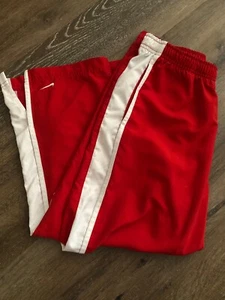 NIKE RED ATHLETIC POLYESTER PANTS~BOYS MEDIUM (8-10) - Picture 1 of 8