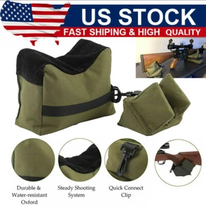 Tactical Shooting Front & Rear Range Sand Bag Kits Rifle Gun Bench Rest Stand - Picture 1 of 12