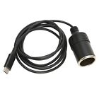 Type C To Cigarette Lighter Adapter 4.9Ft Long 15V3a 45W Stable Output Usb C Gd2