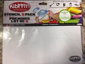 KIDFFITI-STENCIL 5 PACK FREE SHIPPING - Picture 1 of 3