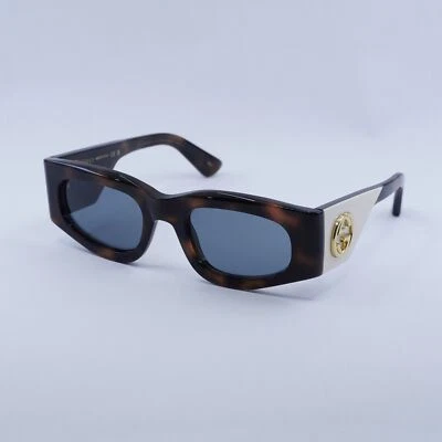 Gafas de sol Gucci GG1664S 003 oscuras vintage habana/marfil/gris 51-21-140 nuevas auténticas... Foto 1 de 4