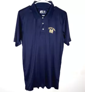 Polo mediano Notre Dame Fighting Irish para hombre azul marino Russell Athletic - Imagen 1 de 6