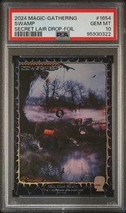 MTG PSA 10 Brain Dead Lands Swamp Foil #1654 Secret Lair Drop Gem Mint - Picture 1 of 3