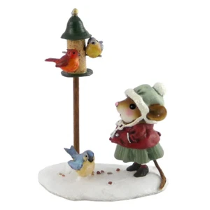 Wee Forest Folk FEATHERED FRIENDS, WFF# M-429, Winter Mouse with Birds - Picture 1 of 1