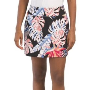 NWT TOMMY BAHAMA Black Red Blue Tropical Golf Tennis Knit Skort S M L - Picture 1 of 1