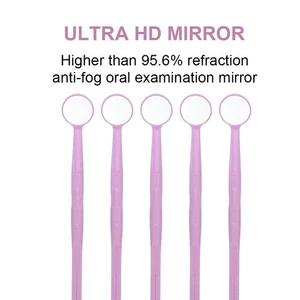 Dental Mouth Mirrors Set of 5 Ultra HD Anti-Fog Endodontic Tools - Picture 1 of 12