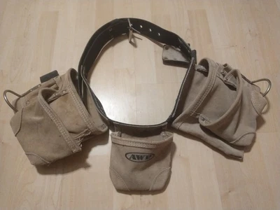 Cinturón de herramientas de cuero AWP, usado.  Foto 1 de 3