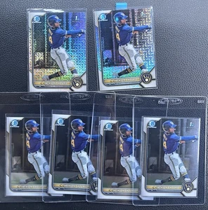(6)ct LOT 2022 BOWMAN CHROME 1st JACKSON CHOURIO RC (2) mojo MEGA (4) BASE CHR - Picture 1 of 1
