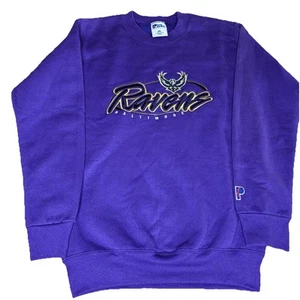Vintage Pro Player Baltimore Ravens NFL Pullover Graphic Sweatshirt Youth Large - Picture 1 of 7