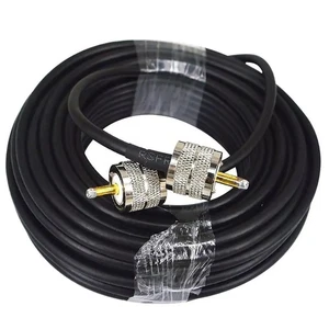 Cable coaxial 50 ft RG58 PL259 UHF macho a macho para antenas de radio CB 50 ohmios - Imagen 1 de 8