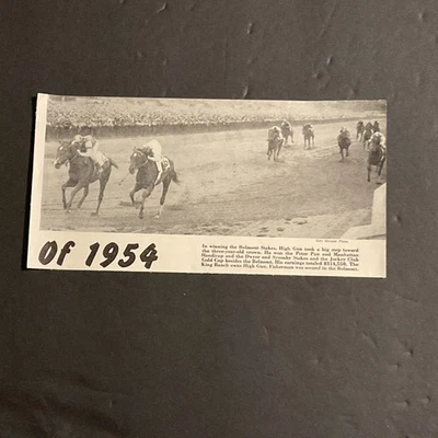HIGH GUN photo Horse Racing 1954 BELMONT STAKES - Image 1 of 2