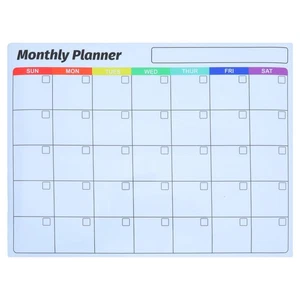  Dry Erase Whiteboard Stickers Adhesive Chalkboard Calendar for Wall - Picture 1 of 12