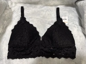 Sujetador de enfermería de encaje Momanda 38D negro ligeramente forrado clips delanteros nuevo con etiquetas - Imagen 1 de 3