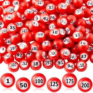 Liliful Juego de Bolas de Bingo Rifa 200 Piezas - Numeradas 1-200 con Ventana de Fácil Lectura, - Imagen 1 de 12