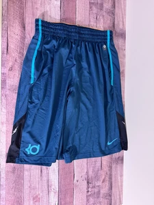 Pantaloncini Nike Uomo Blu Medio KD Kevin Durant Elasticizzati Vita Dri Fit Basket XL - Foto 1 di 8