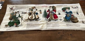 3 Vintage Olde Father Christmas Fabric Panel Appliques  VIP Joan Messmore Lot - Picture 1 of 6