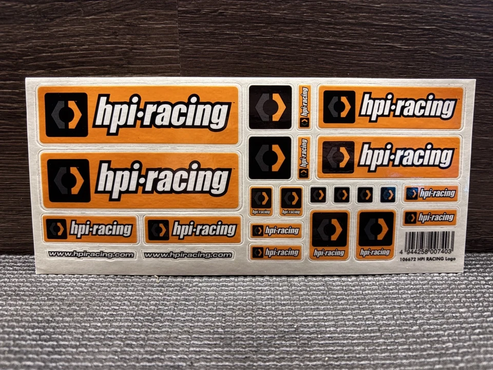 Hpi Racing Sticker Sheet orange Rc Car Savage, Trophy 3.5 4.6 Etc - Image 1 of 1