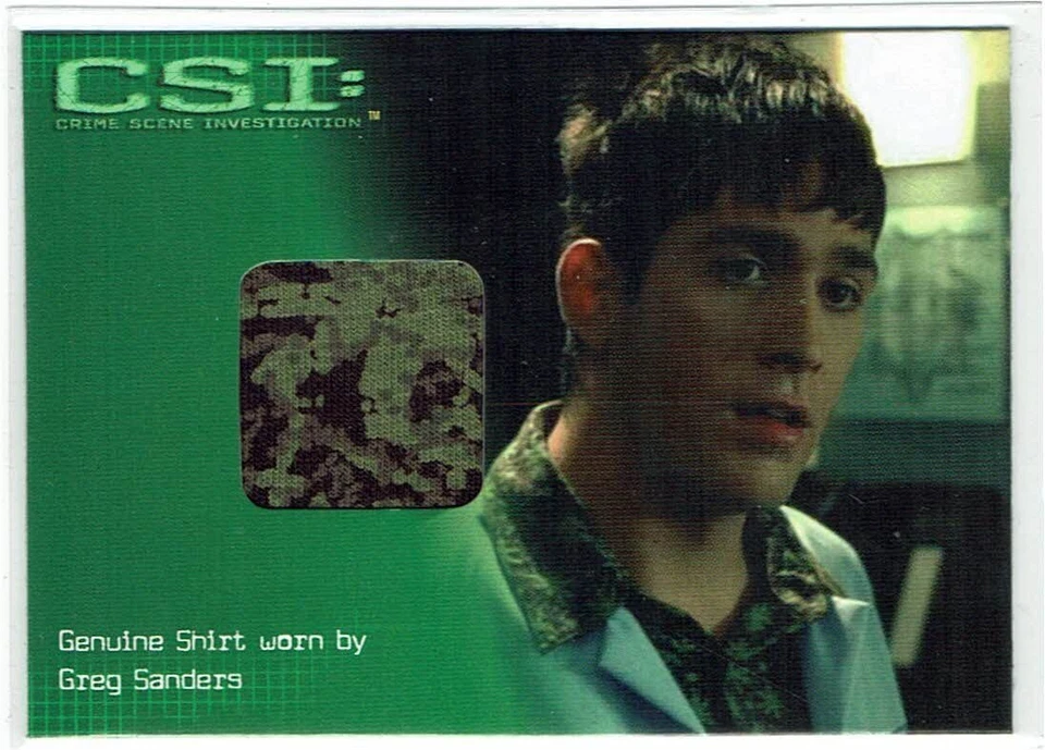 CSI Series 2 Costume Card CSI-C2 Eric Szmanda as Greg Sanders - Image 1 of 1