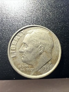 1992 P Roosevelt Dime Doubled Die And Off-Centered Obverse - Picture 1 of 9