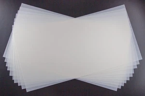 7 Mil Blanko Mylar Blätter für Schablone, 10 Stück 12X24 Zoll Milchig Durchscheinend PET Rohling - Bild 1 von 12