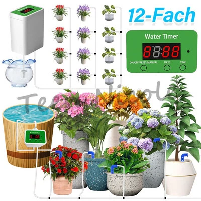 MARKENLOS Automatisch Bewässerungssystem Bewässerung Timer für Topfpflanze Zimmerpflanzen