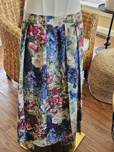 Gonna donna Geiger vintage floreale plissettata taglia 42 made in Austria - Foto 1 di 17