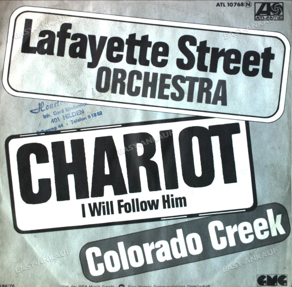 Lafayette Street - Chariot (I Will Follow Him) / Colorado Creek 7in (VG/VG) . - Image 1 of 1