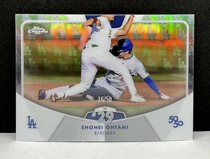 Shohei Ohtani 2024 Topps 50/50 Chrome LA LOGOFRACTOR #d 16/50 SB 29 #62 Dodgers - Picture 1 of 2