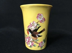 NATASHA FARINA Paris Gobelet en Porcelaine Décor Oiseaux sur Branchages Cerisier - Picture 1 of 9