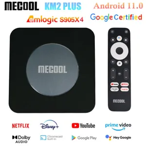 MECOOL KM2 Plus Android 11 TV Box 2G 16G S905X4-B Wifi BT5.0 HDR 4K Prime Video - Picture 1 of 14