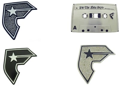 Famosa estrela e alças F fivela de cinto inicial skate masculino feminino moda rodeio - Imagem 1 de 4