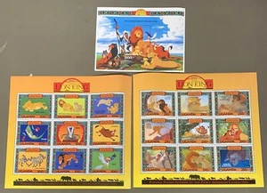UGANDA DISNEY "REY LEÓN" 2 HOJAS DE 9 SELLOS + INDIVIDUALES (mi inventario # Z981) - Imagen 1 de 4