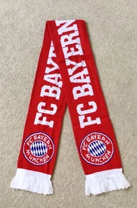 FC Bayern Munchen Scarf Brand New Good Size Great Quality Knitted Scarf - Picture 1 of 3