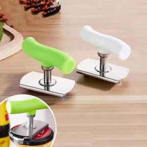 Can Opener Adjustable Jar Lid Bottle Remover Stainless Steel Twist Off Grip Tool - Picture 1 of 17